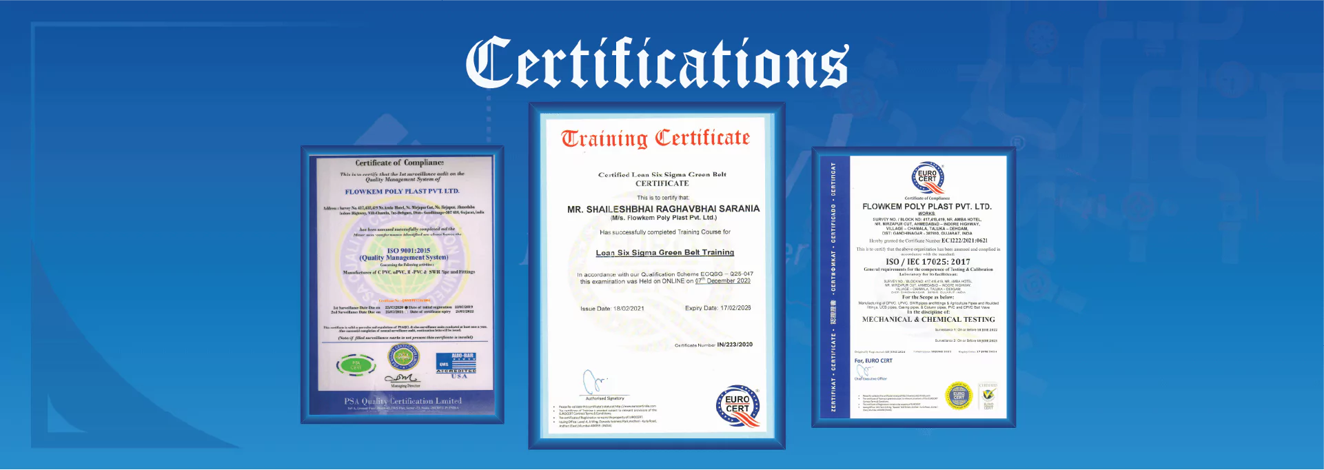 Flowkem Certification