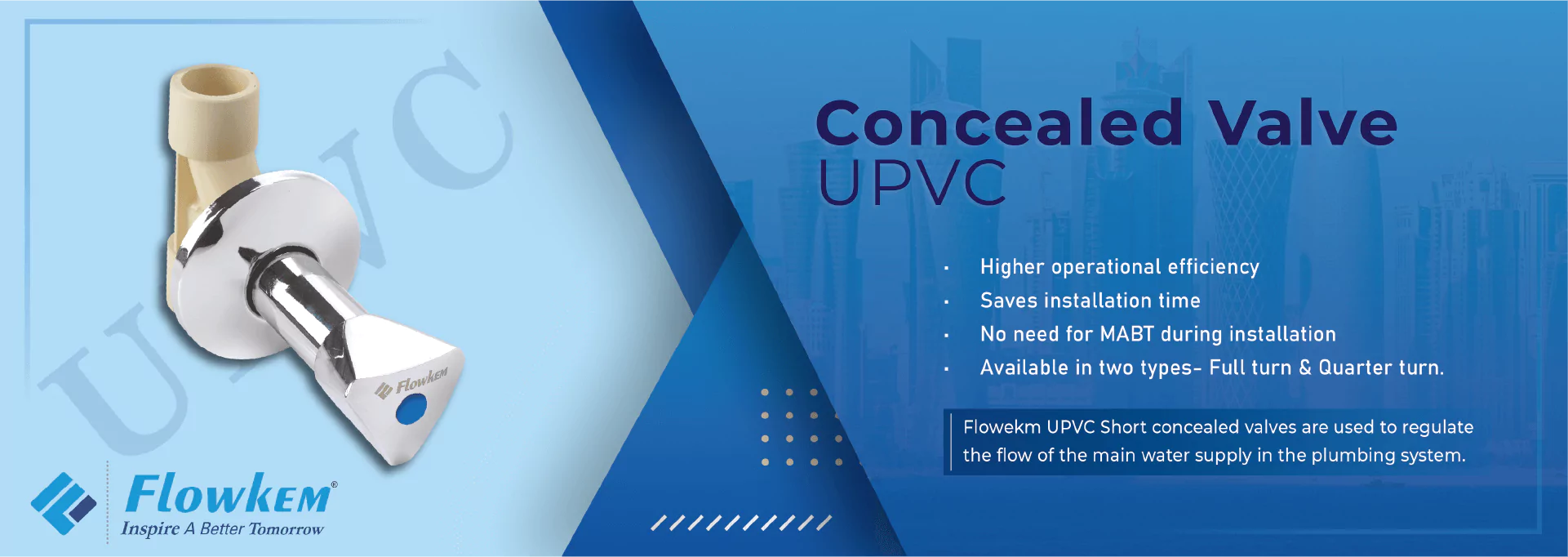 Flowkem Concealed Valve Upvc