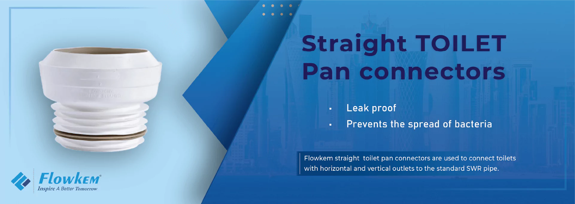 Flowkem Straight Pan Connectors